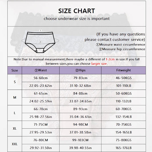 Koronkowe figi damskie – zestaw 3 szt., haftowane