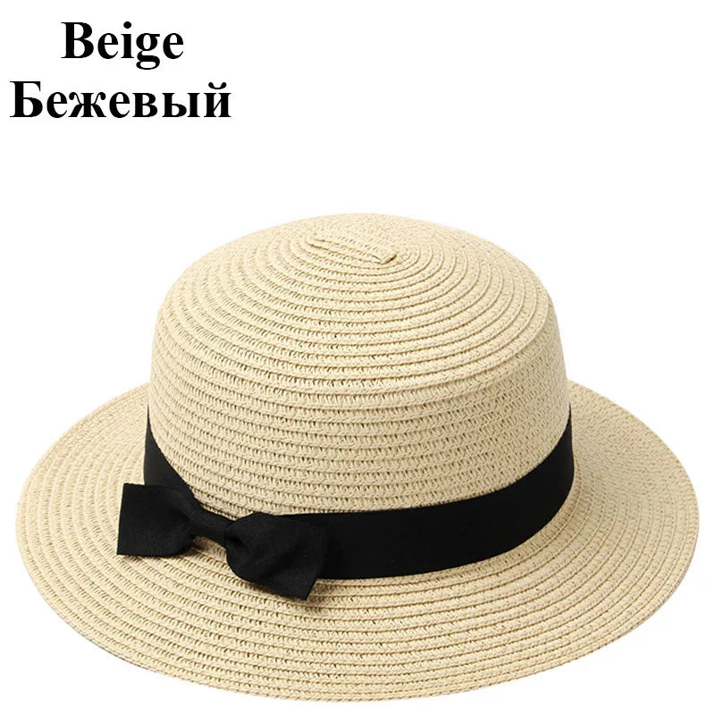 Słomkowy kapelusz damski – panama, kokarda, oddychający