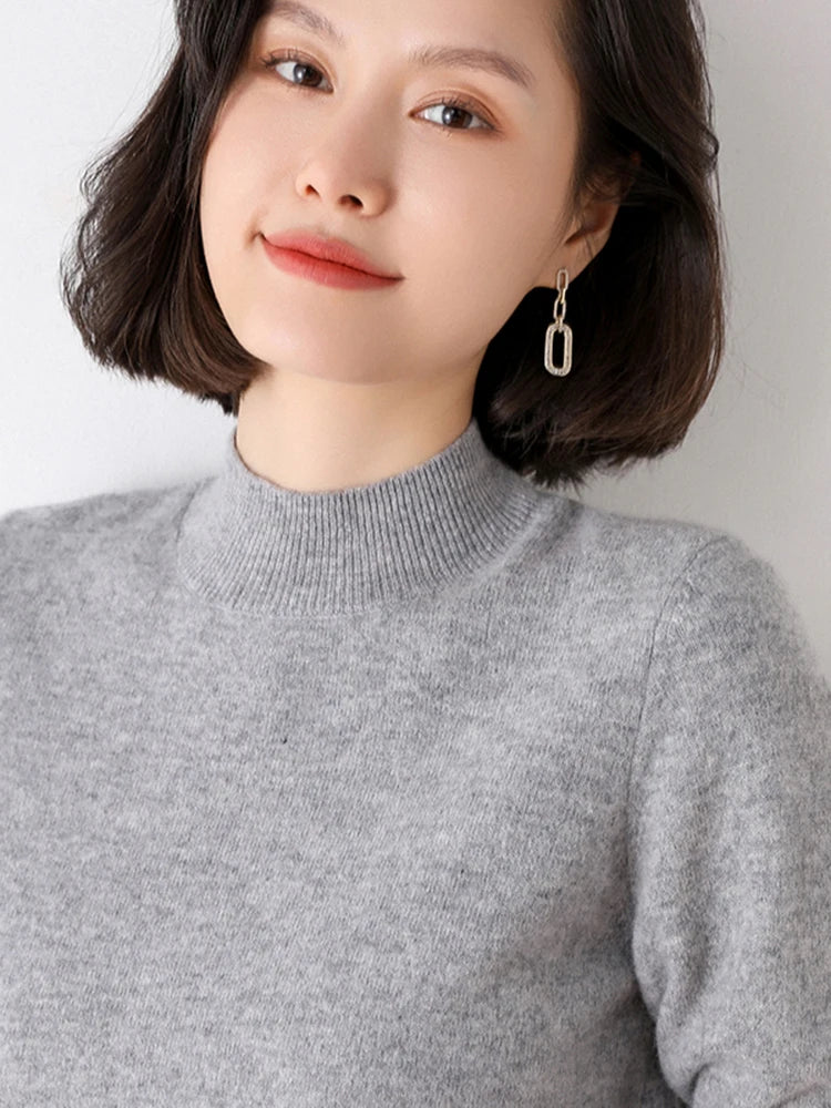 Sweter z golfem slim – długi rękaw, 2026