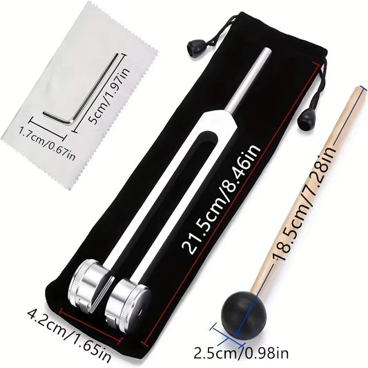 Kamerton 128 Hz – Terapia Dźwiękiem i Redukcja Stresu | Młoteczek w Zestawie