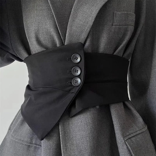 Szeroki luksusowy pas do garnituru – elegancki, na koszule i sukienki