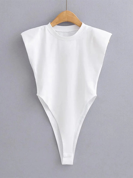Top bodycon damski – jednoczęściowy, na lato — Topy — EldoradoShop
