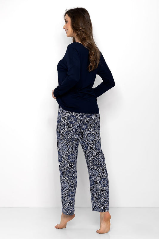 Piżama Damska Model Moon Vibes 189833 Navy - Momenti Per Me