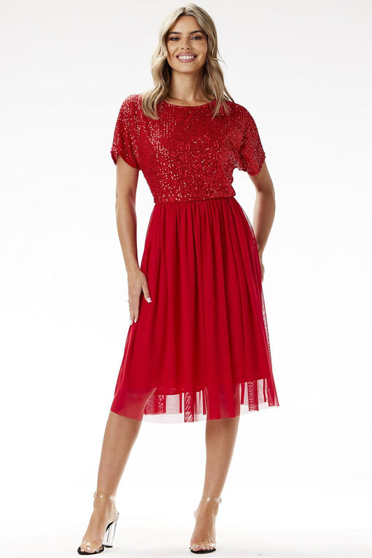 Sukienka Model A689 Red - awama