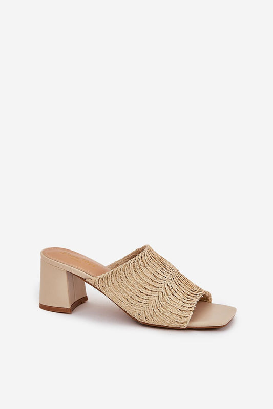 Sandał Klapki Model Ciariloria FY35-6 Beige - Step in style