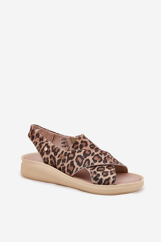 Sandały Model Zazoo 40392 Panterka Brown - Step in style