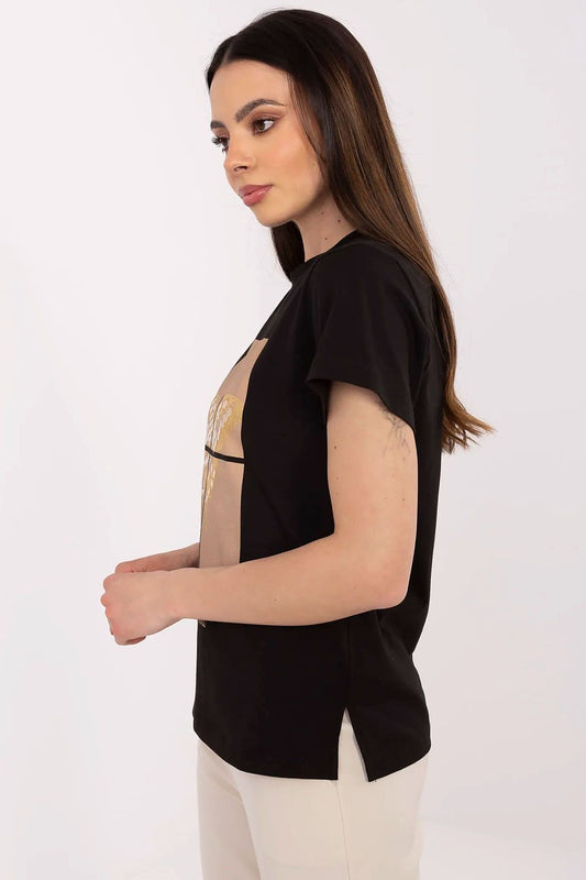 Tshirt Damski Model CLM-TS-1704.85 Black - Factory Price
