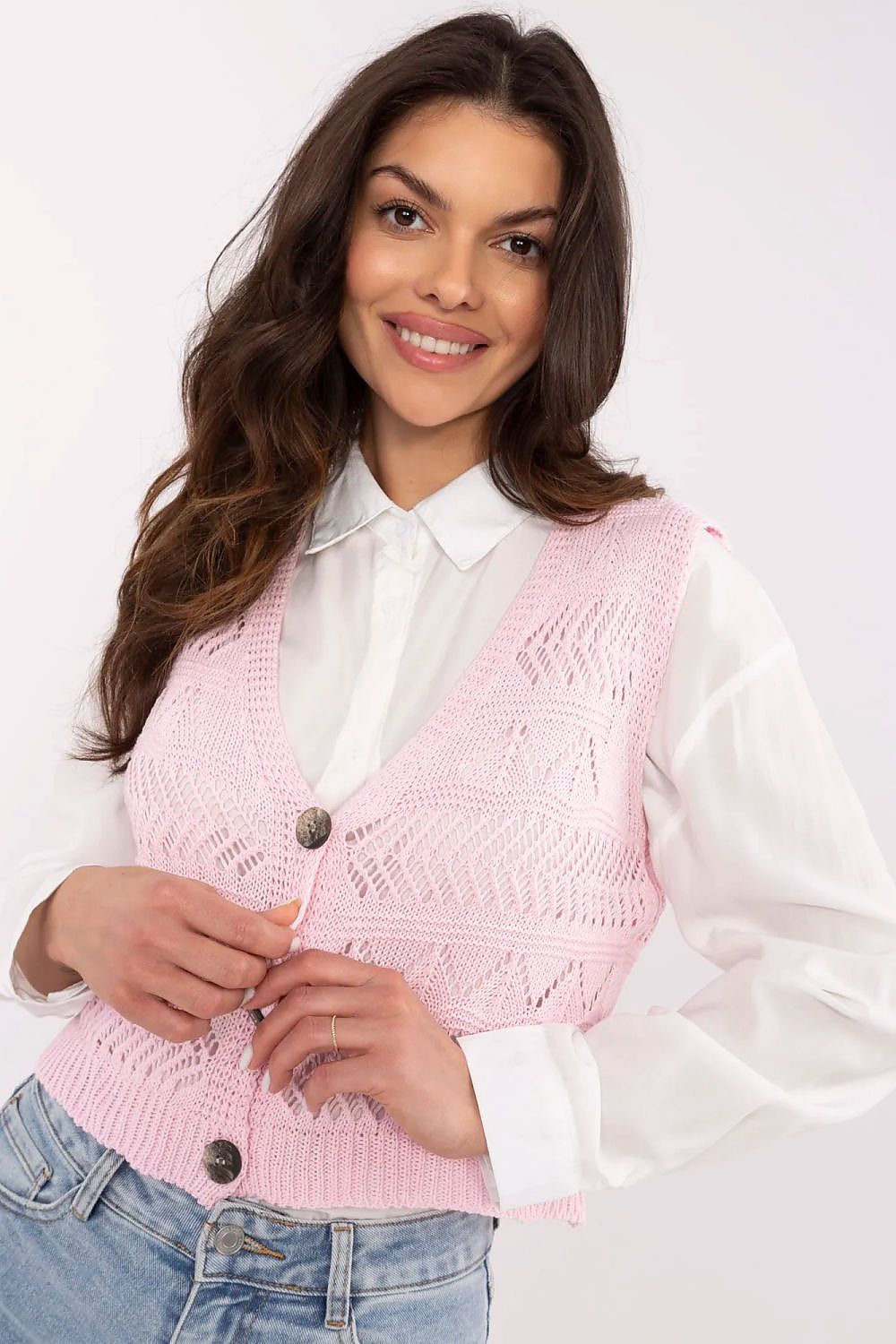 Kamizelka Model D93076J90849A Light Pink - Sublevel
