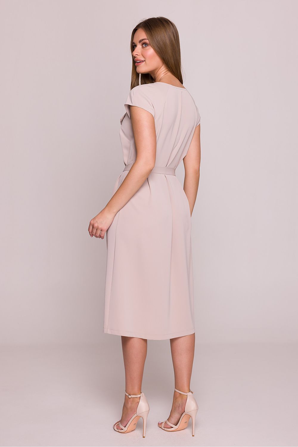 Sukienka Model S411 Beige - Stylove