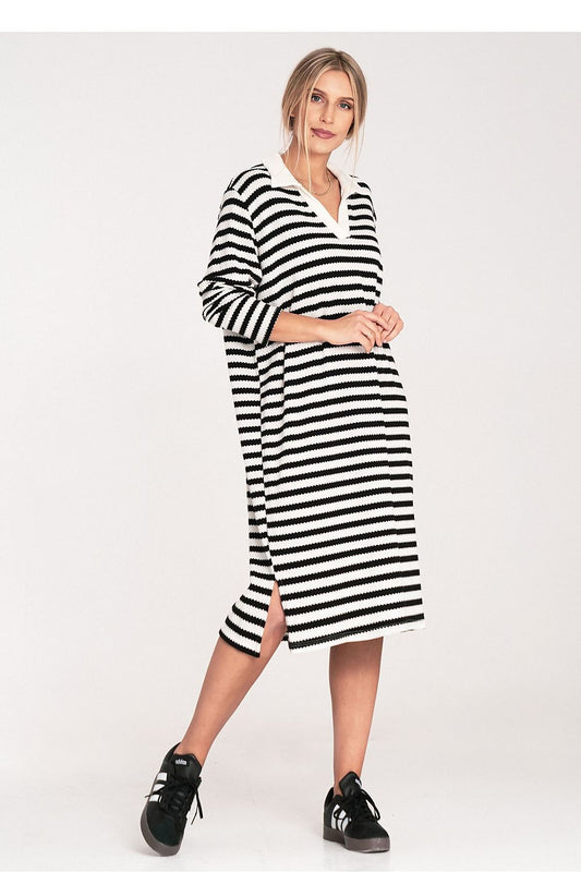 Sukienka Model M1098 Black/White - Figl
