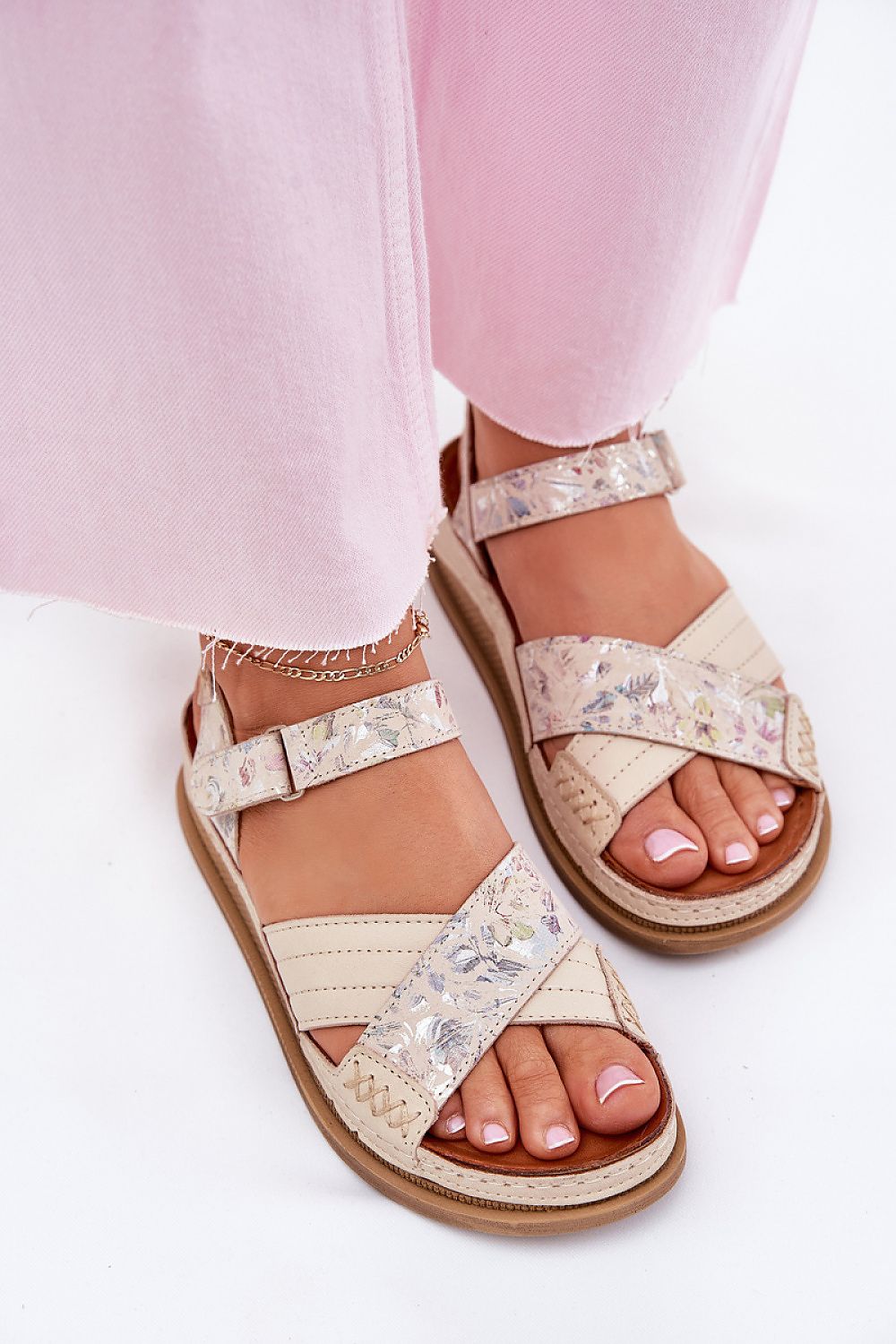 Sandały Model Maciejka L7064-37 Ecru - Step in style