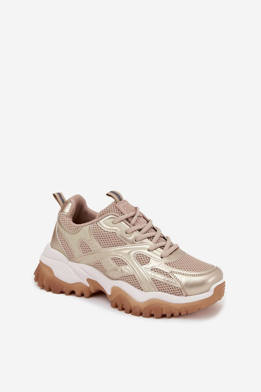 Buty Sportowe Model Big Star SS274014 HI-POLY SYSTEM Beige/Gold - Step in style