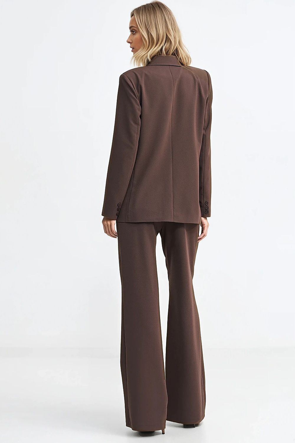 Marynarka oversize dwurzędowa Z88 Brown - Nife