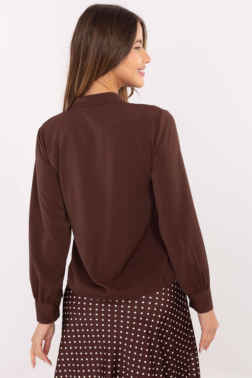 Koszula Damska Model MI-KS-3257.47 Brown - Italy Moda