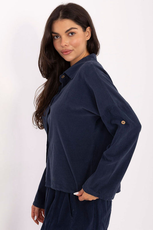 Koszula Damska Model IT-KS-22390.81 Dark Blue - Italy Moda