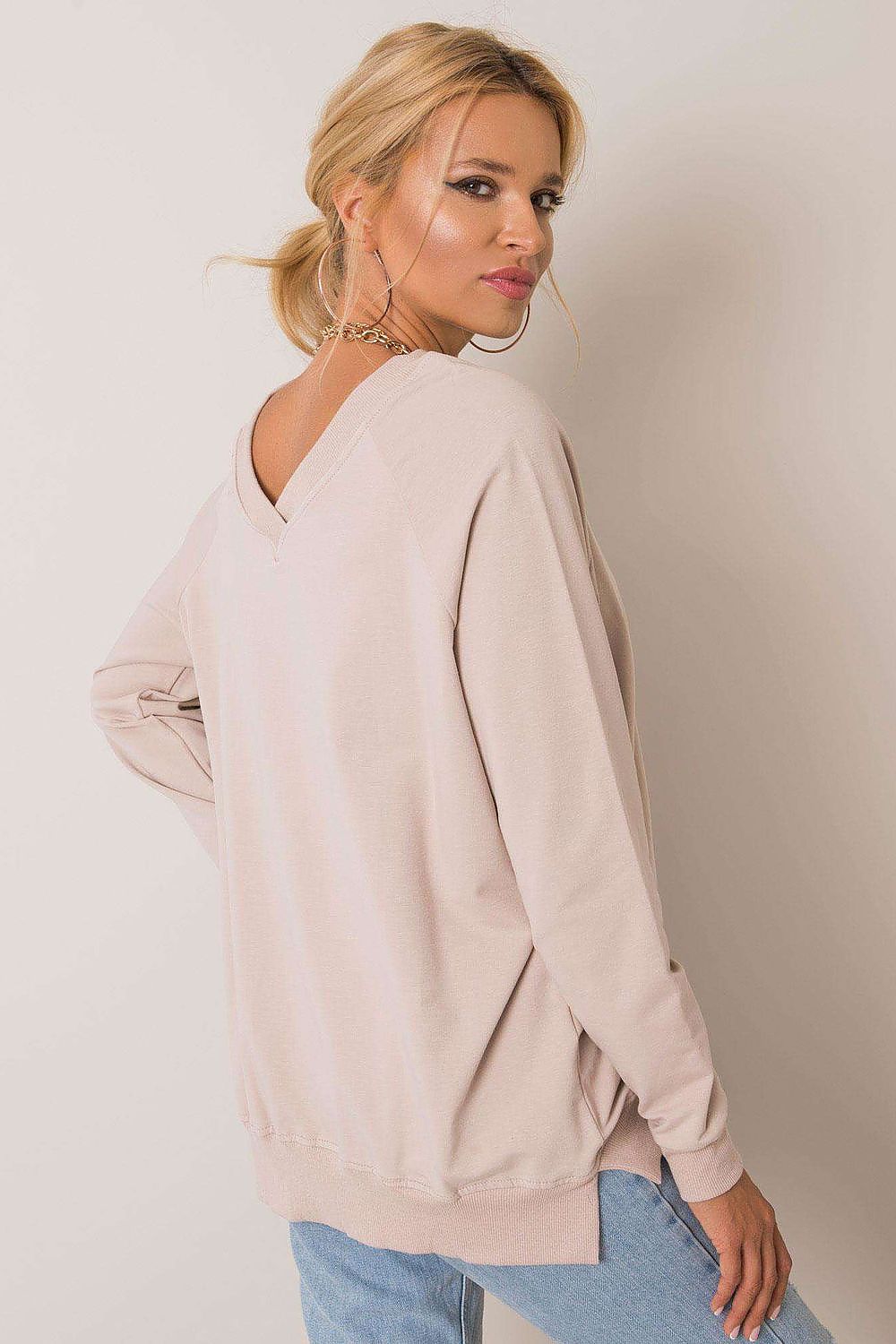 Bluza Damska Model RV-BL-5850.11X Beige - Rue Paris