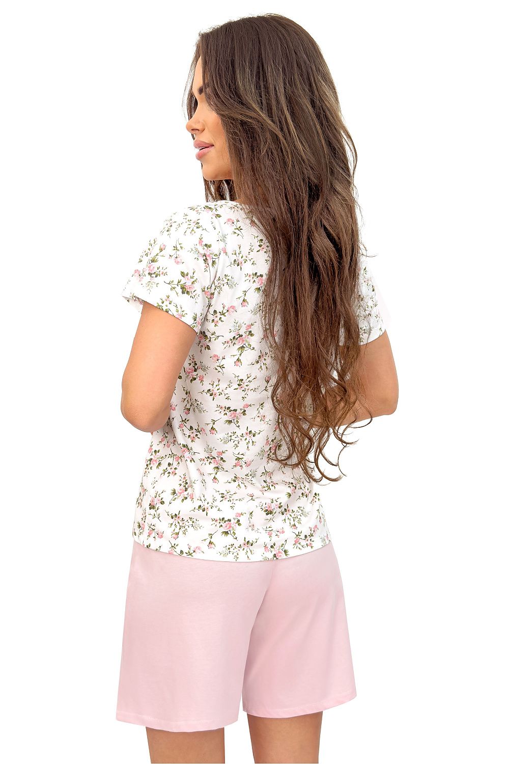 Piżama Damska Model Emilia 1/2 226053 Powder Pink - Donna