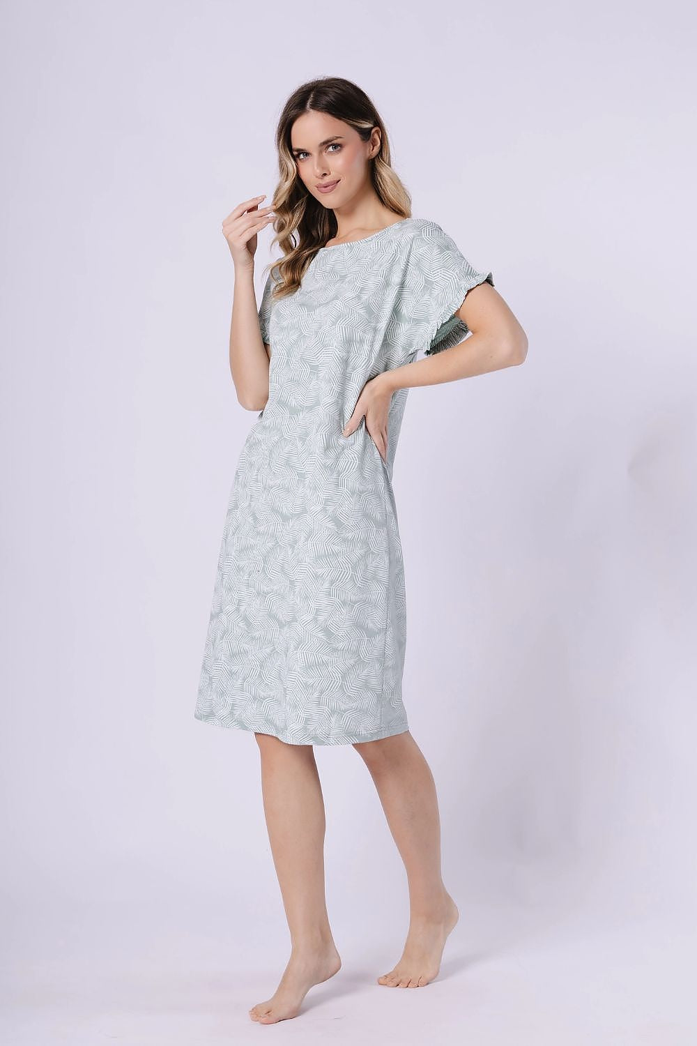 Koszulka nocna Koszula Nocna Model Elif 1728 Groszek - M-Max