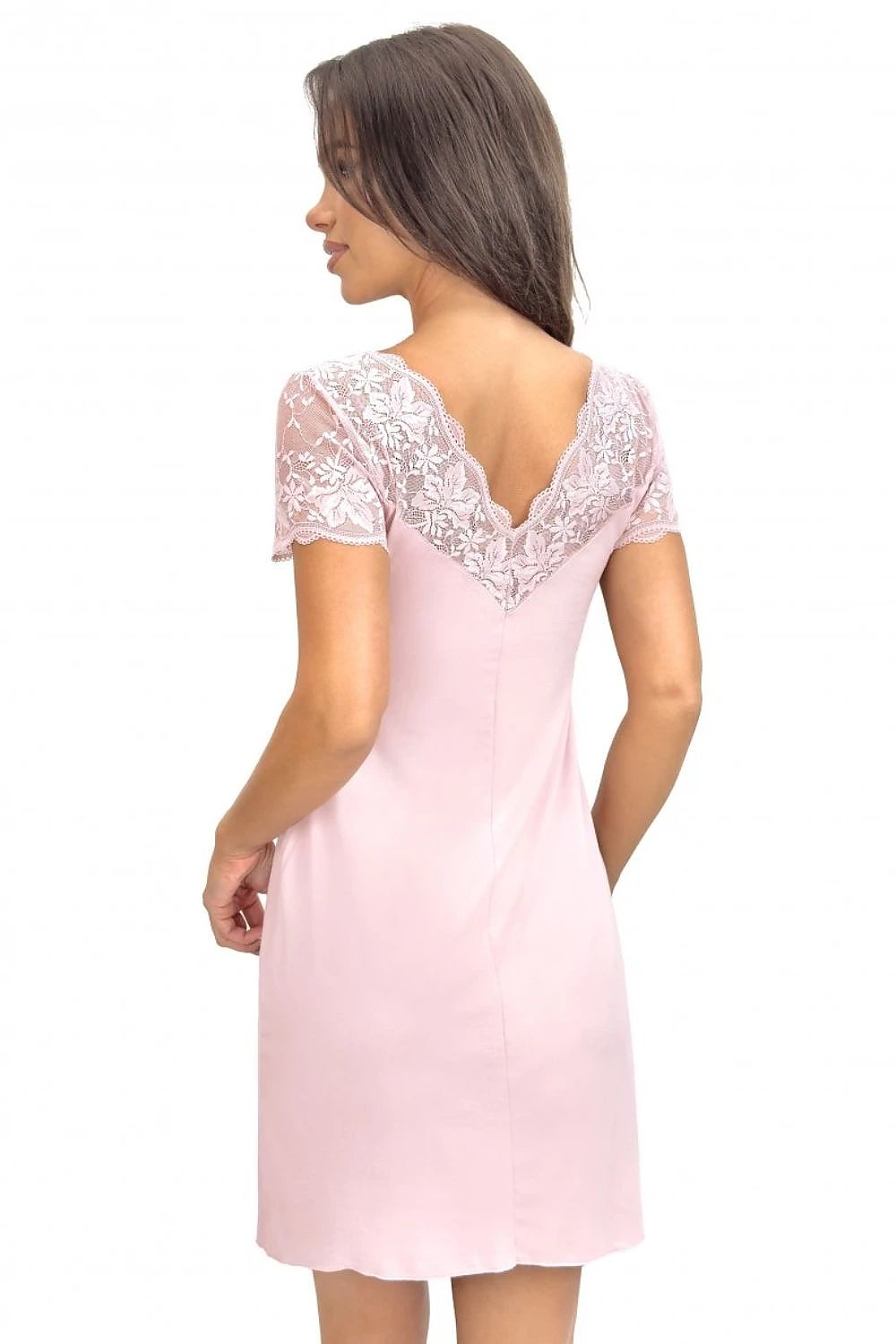 Koszulka nocna Koszula Nocna Model Sonia Powder Pink - Donna