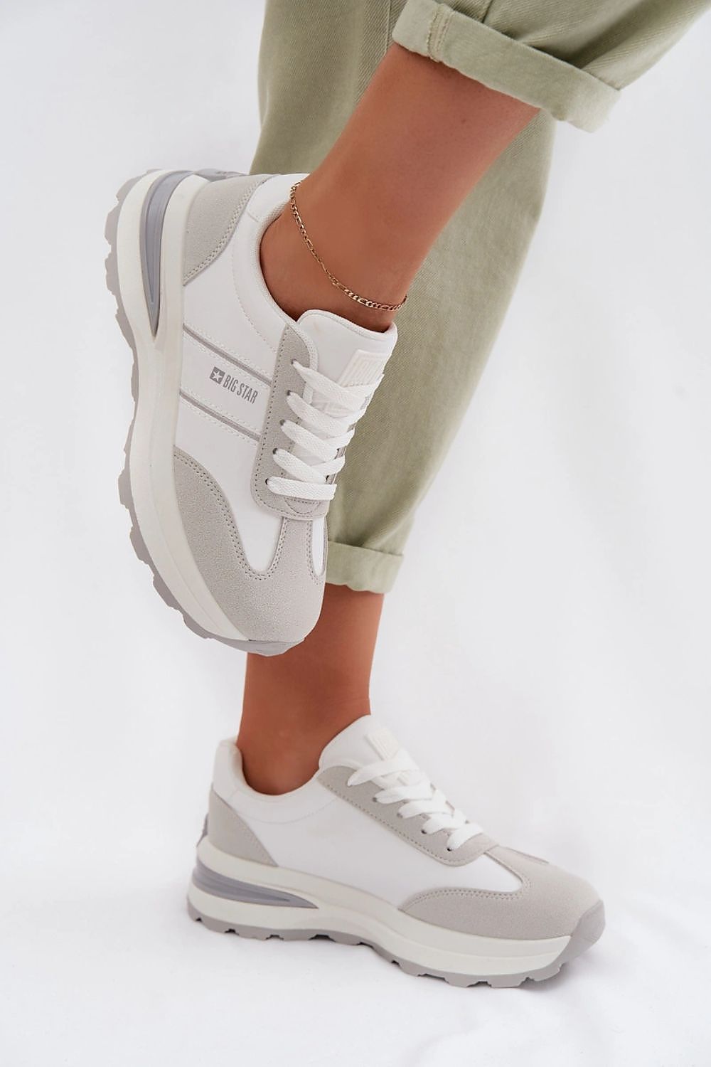 Buty Sportowe Model Big Star TT274879 HI-POLY SYSTEM White/Grey - Step in style