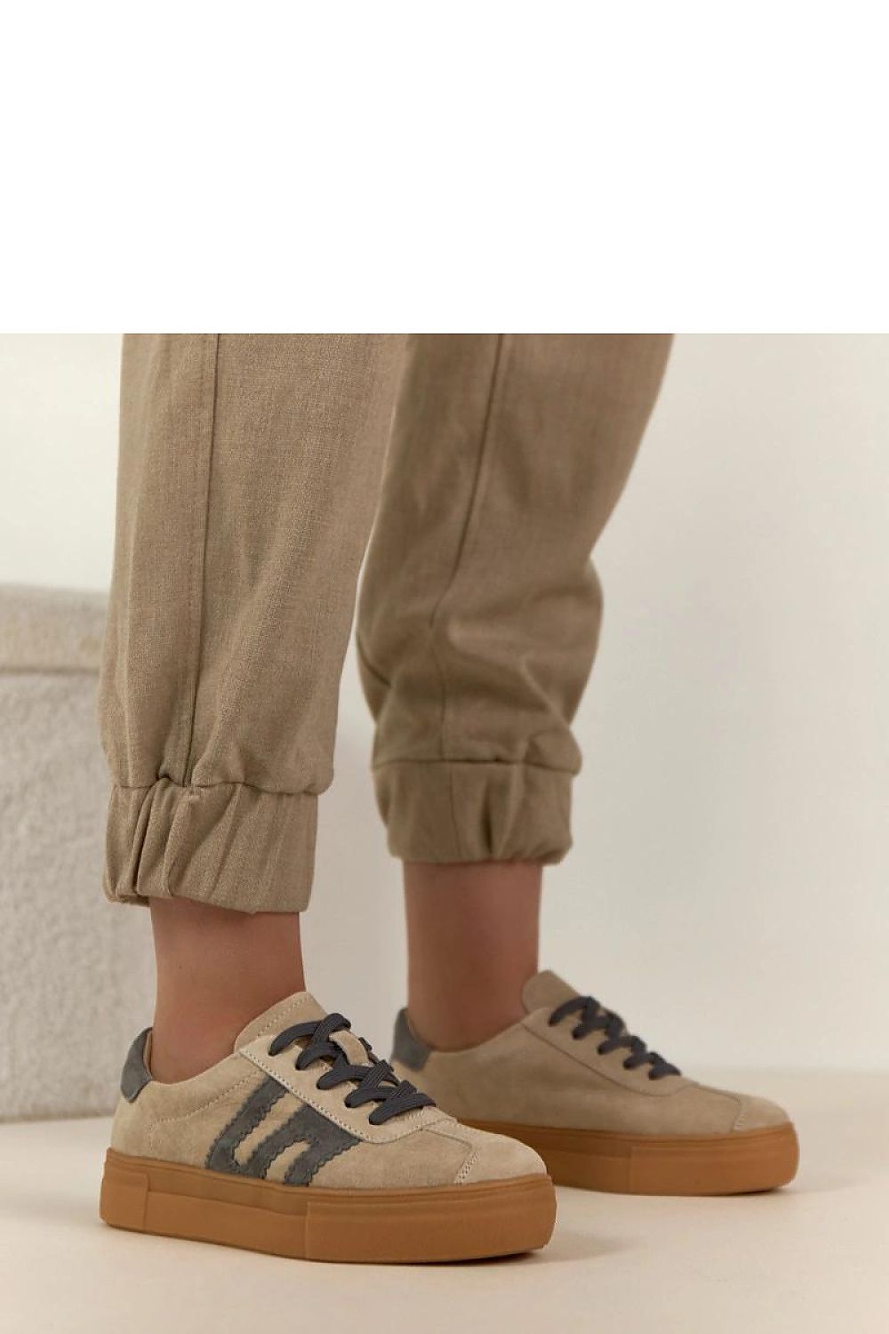 Buty Sportowe Model Filippo DP6798/26 BE GR Beige/Grey - Solea