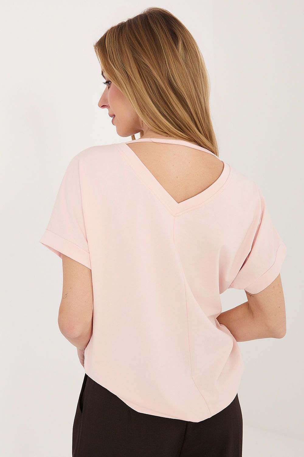 Bluzka Model RV-BZ-A1321.91 Light Pink - Rue Paris