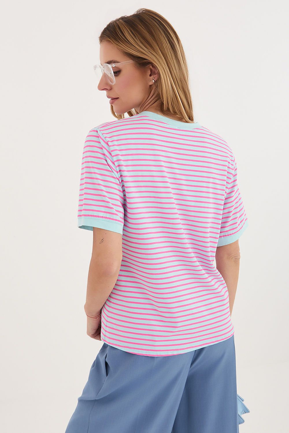 Tshirt Damski Model IT-TS-20881.85 Light Blue - Rue Paris