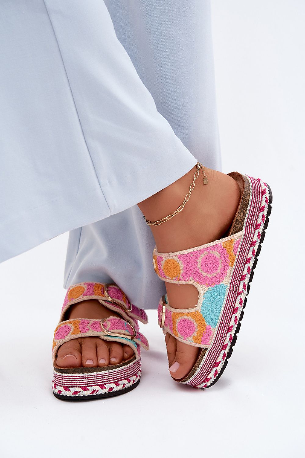 Sandał Klapki Model Glimma LX9632 Pink - Step in style
