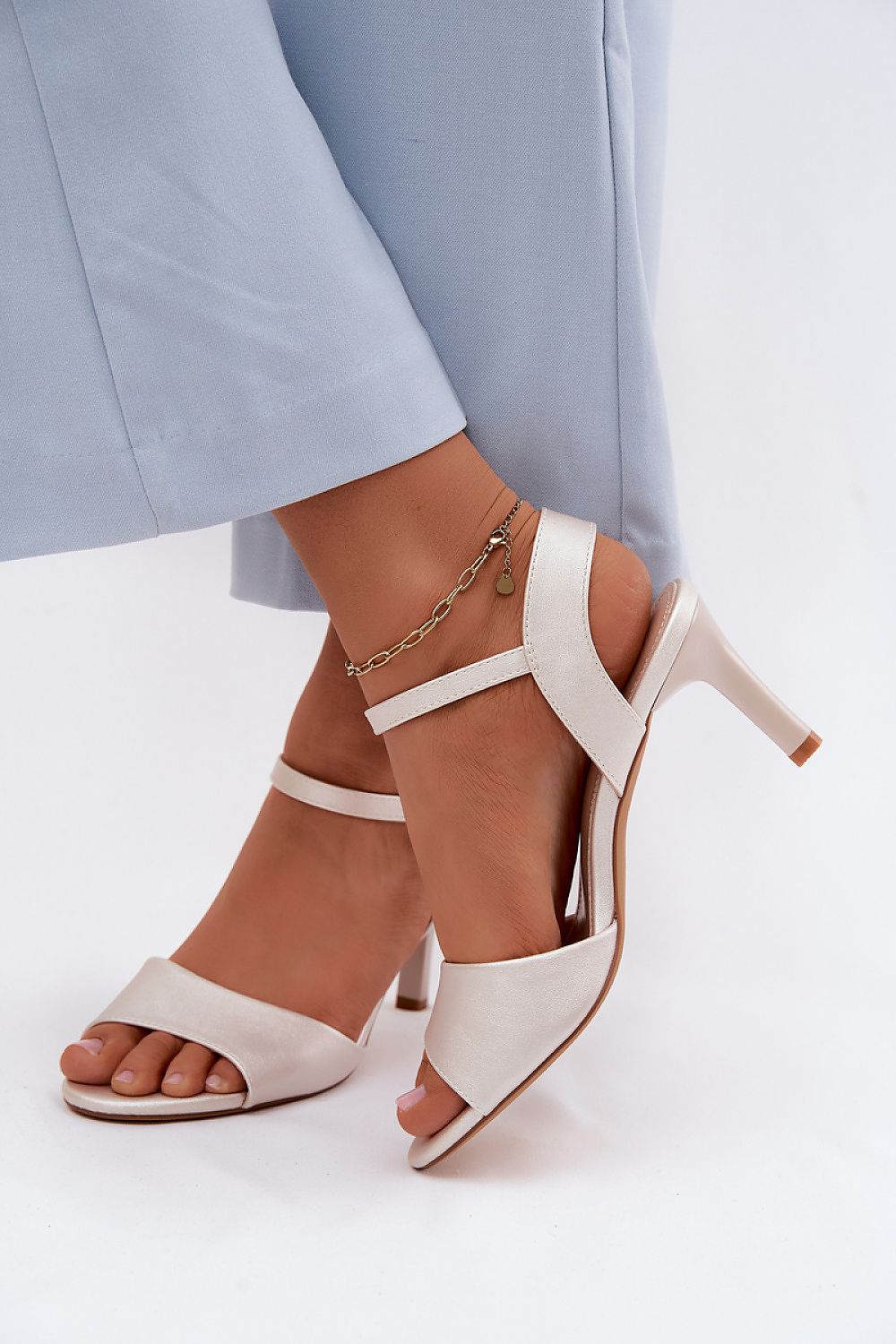 Sandały Model Sergio Leone SK347 Silver - Step in style