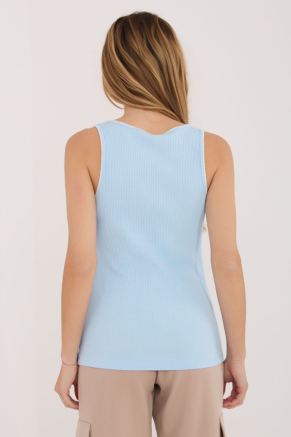 Koszulka Top Model RV-TP-A1344.08P Light Blue - Rue Paris