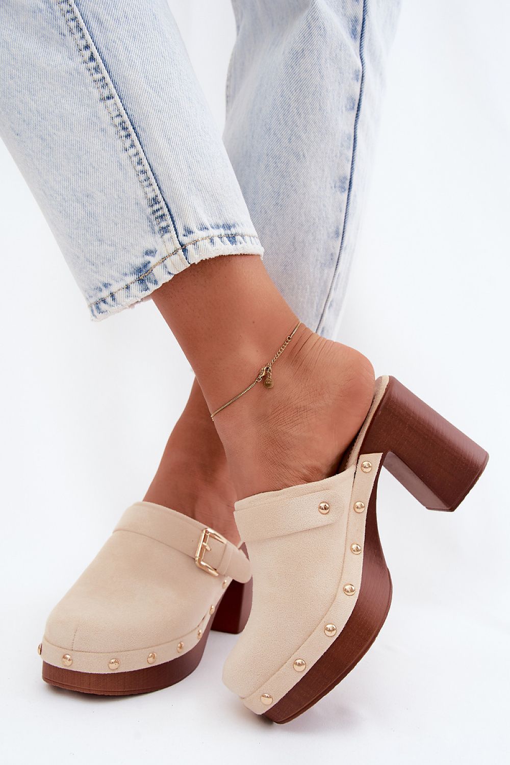 Sandał Klapki Model Lagunelle YY47 Beige - Step in style