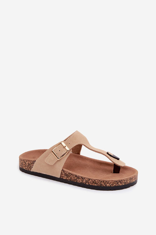Sandał Japonki Model Honey 26SD21-101 Beige - Step in style