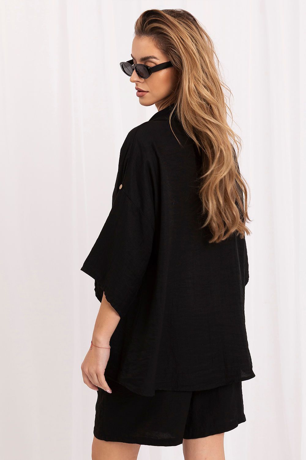 Koszula Damska Model MI-KS-6537.74P Black - Italy Moda