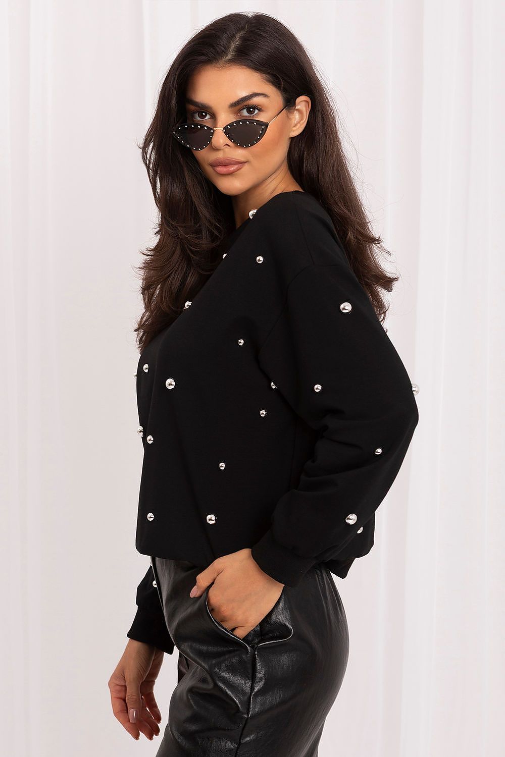 Bluza Damska Model IR-BL-R2697.04P Black - Italy Moda