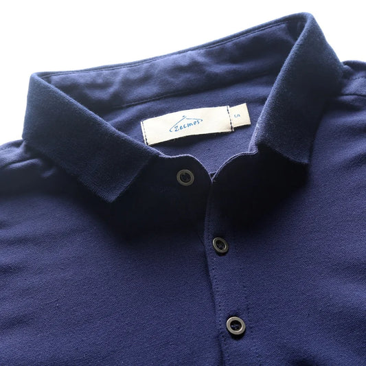 Koszulka polo slim fit bawełna – business, krótki rękaw