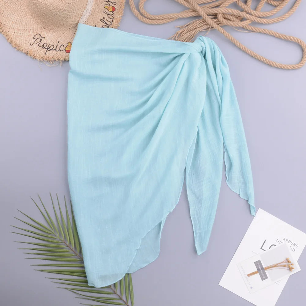 Pareo plażowe – jednolite, do bikini, sarong
