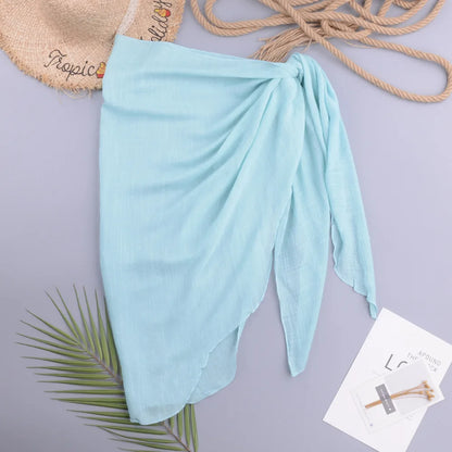 Pareo plażowe – jednolite, do bikini, sarong