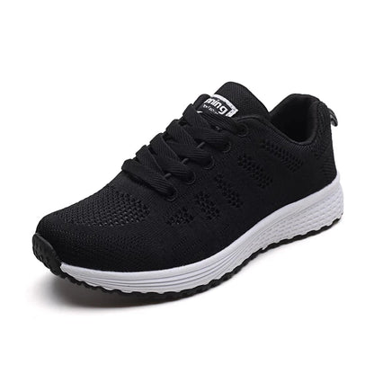 Buty casual damskie – siatkowe, na płaskiej podeszwie — Obuwie — EldoradoShop
