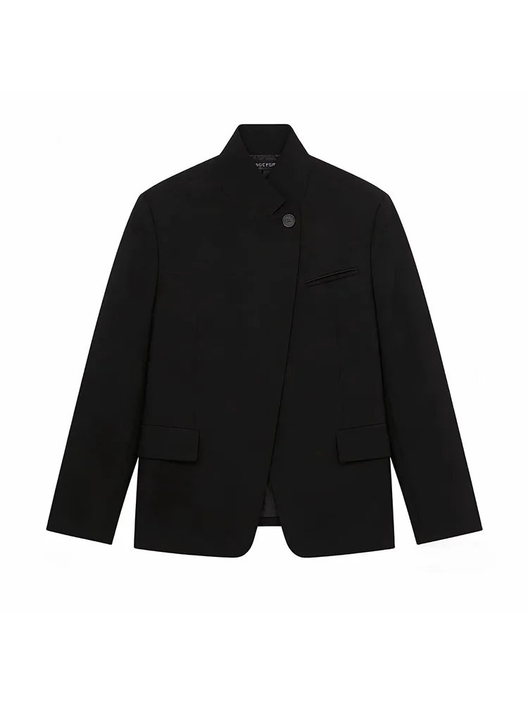 Marynarka vintage biurowa – dopasowana, klasyczna — Marynarki — EldoradoShop
