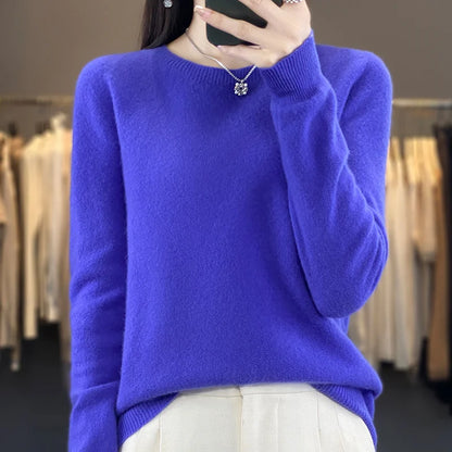 Sweter z wełny merino 100% – kaszmirowy, ciepły