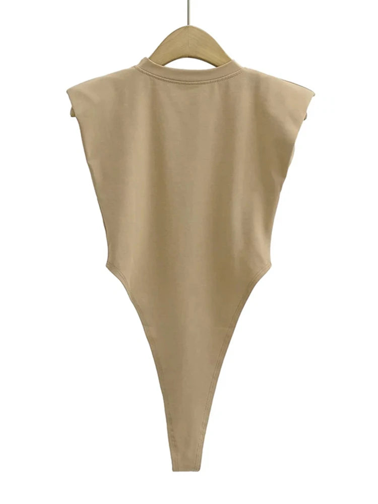 Top bodycon damski – jednoczęściowy, na lato — Topy — EldoradoShop