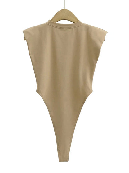 Top bodycon damski – jednoczęściowy, na lato — Topy — EldoradoShop