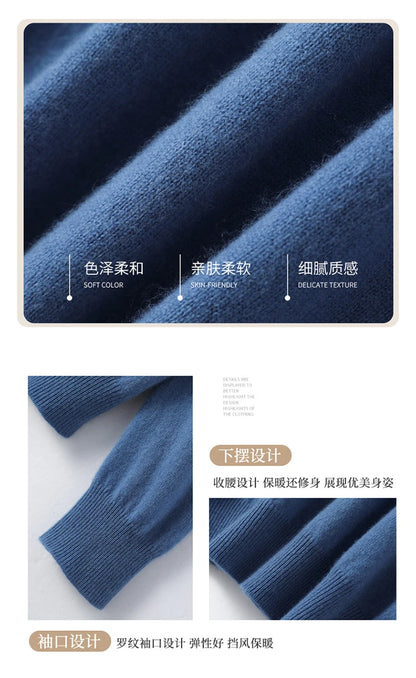 Sweter V-neck slim fit – kobiecy, 2026 — Swetry — EldoradoShop