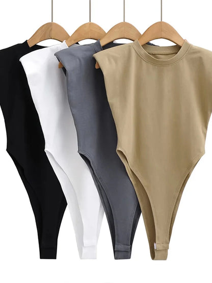 Top bodycon damski – jednoczęściowy, na lato — Topy — EldoradoShop