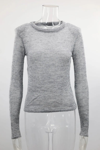 Sweter O-neck knitwear – 2026, kobiecy, miękki — Swetry — EldoradoShop
