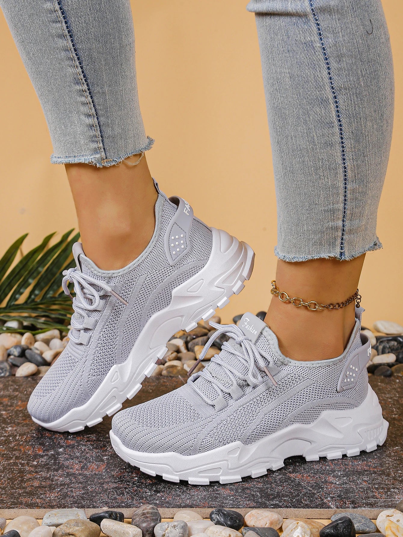 Buty sportowe damskie 2026 oddychające, tata style — Obuwie — EldoradoShop