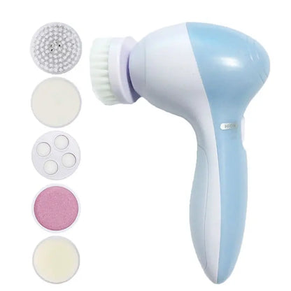Elektryczna szczoteczka do twarzy 5w1 – oczyszczanie, masaż, wągry — Urządzenia beauty — EldoradoShop