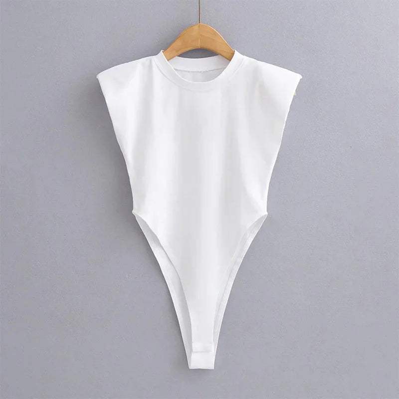 Top bodycon damski – jednoczęściowy, na lato — Topy — EldoradoShop