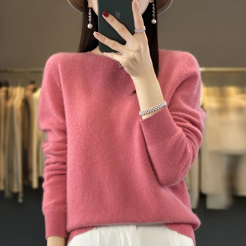 Sweter z wełny merino 100% – kaszmirowy, ciepły — Swetry — EldoradoShop