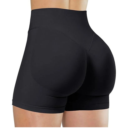 Szorty sportowe do jogi – wysoki stan, modelujące — Szorty — EldoradoShop